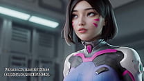 Ow Dva cosplay acting bitchy